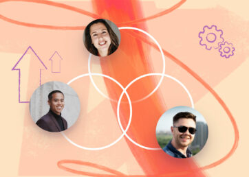 A trifecta or circles representing a human centered mindset